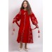 Embroidered costume for girl "Luxury 2" red